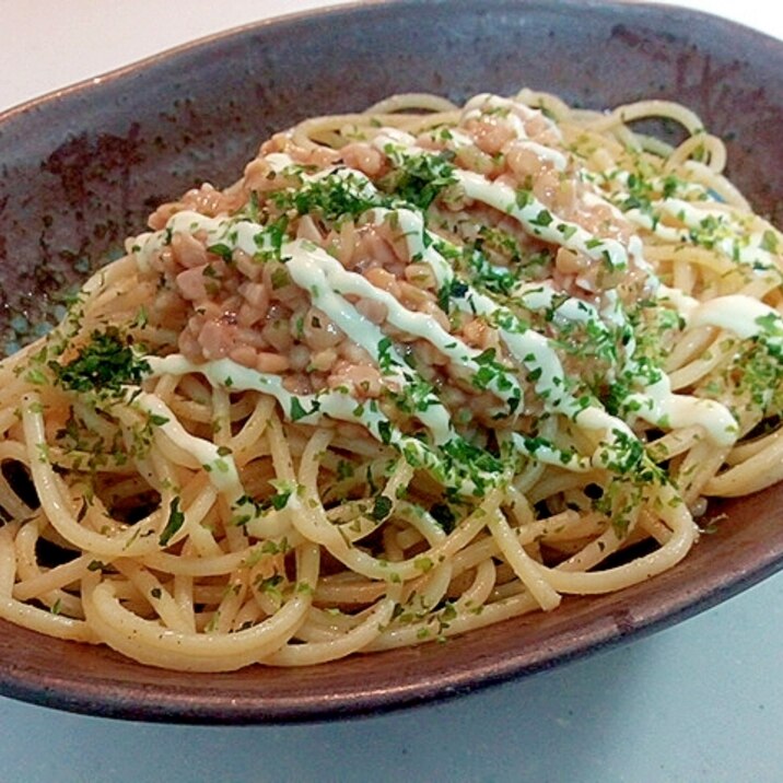 納豆パスタ